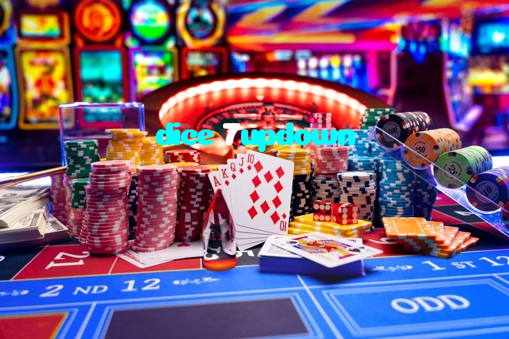 dice 7updown casino presented on mobile device in Pakistan with slots and live games